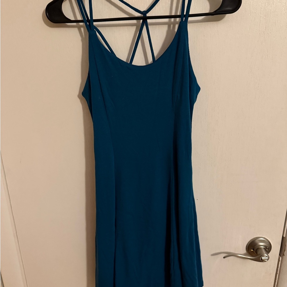 Teal Strappy Dress